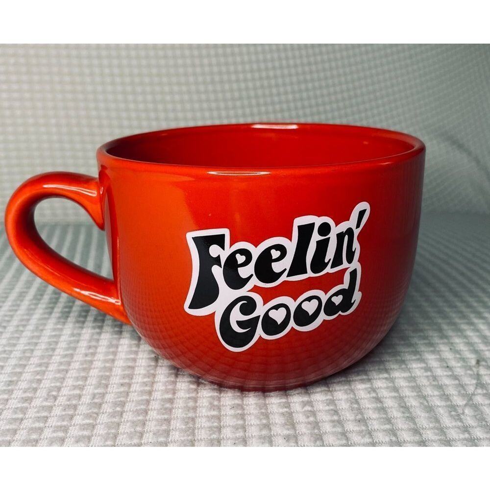 Feelin' good red coffee mug